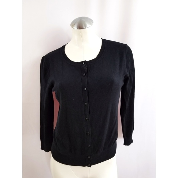 Cable & Gauge Sweaters - Cable & Gauge Size S Black Cardigan